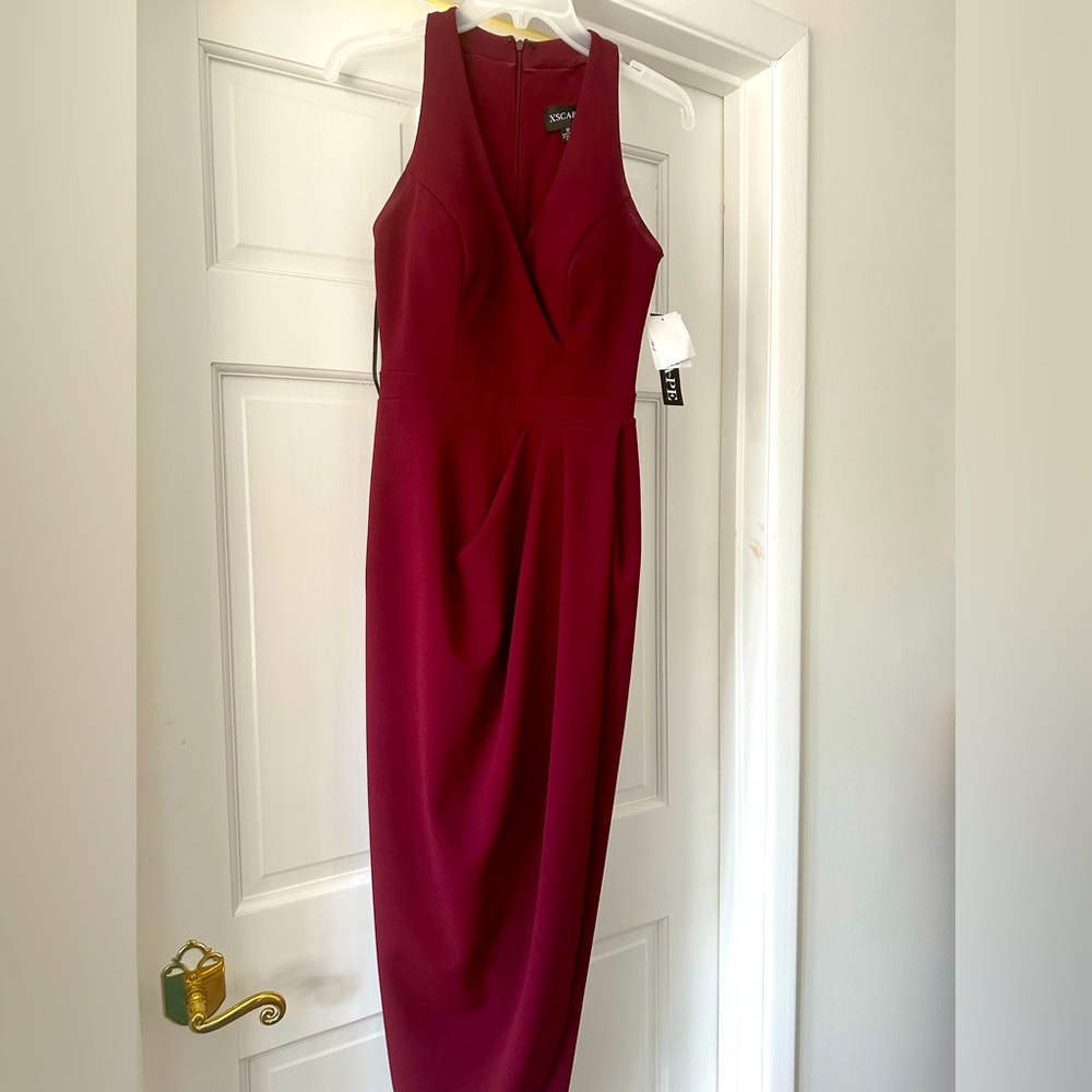 Beautiful maroon dress.